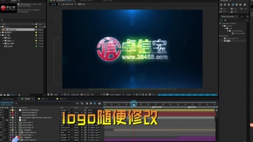 震撼八一建军节片头AE科技模版
