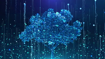 4K粒子树粒子背景