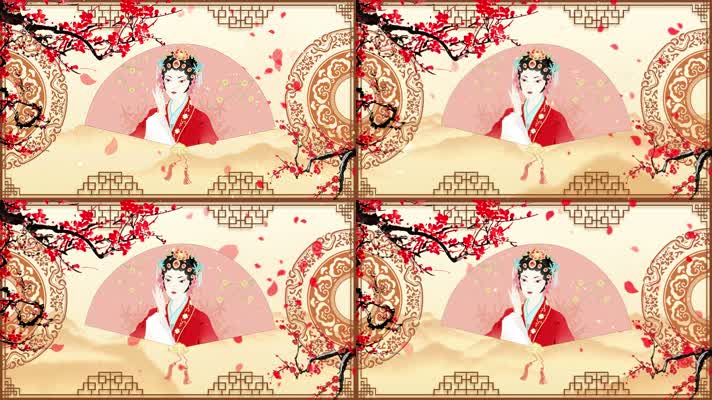 中国风古典戏曲相声舞台背景