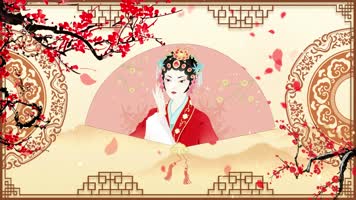 中国风古典戏曲相声舞台背景