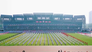 体育馆表演延时摄影