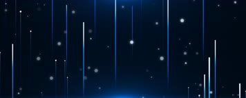 （宽屏）4K蓝色粒子光线流星雨