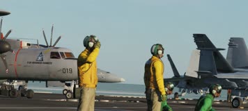 战争动画，航母战机预警机海军空军美国