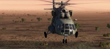 战争动画，武装直升机，战斗直升机