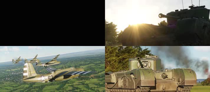 战争动画，二战战机坦克军舰合集战斗机