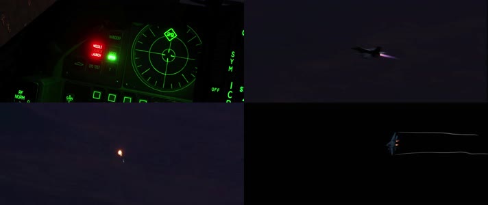 战争动画，击落战机