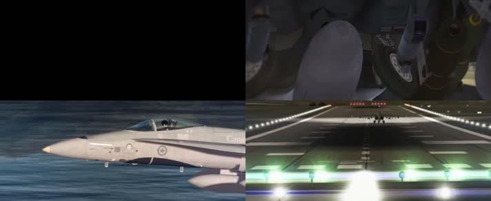 战争动画，空战陆战，发射导弹