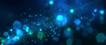 4K蓝色粒子光斑光点演讲舞台背景