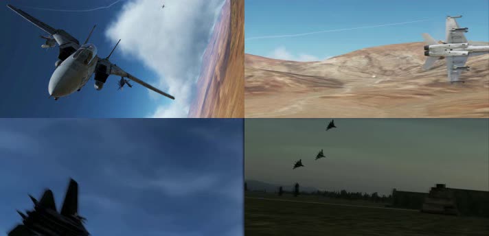 战争动画，战机空战，战斗机飞行
