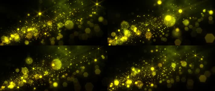4K-金色闪耀粒子光斑