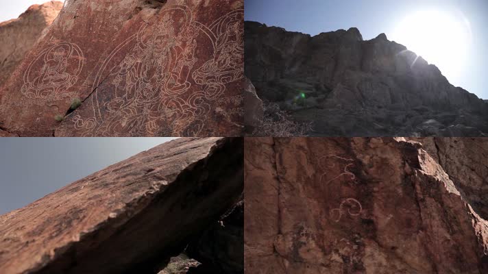 石刻石壁，文字壁画