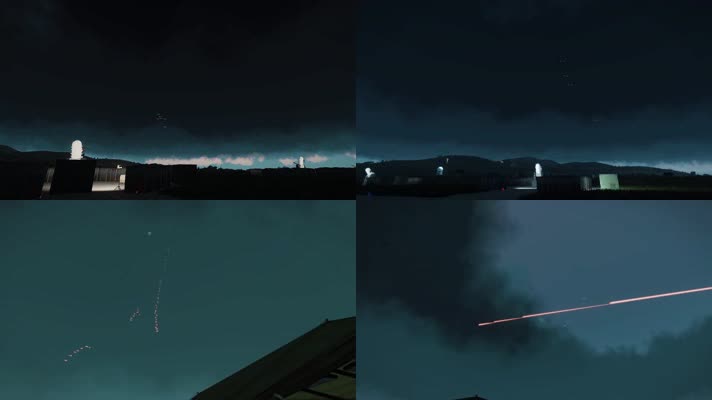 战争动画，密集阵近防炮攻击战机