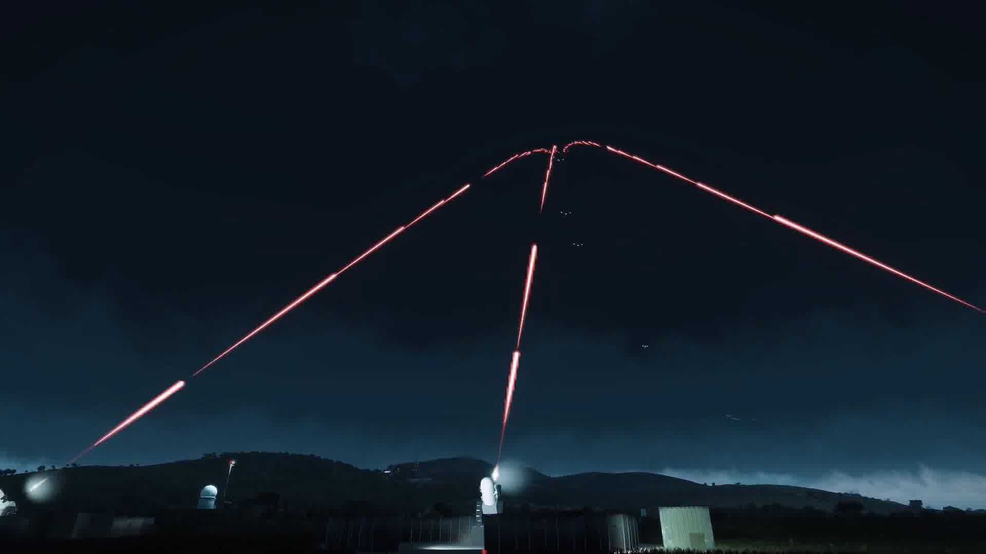 战争动画，密集阵近防炮攻击战机