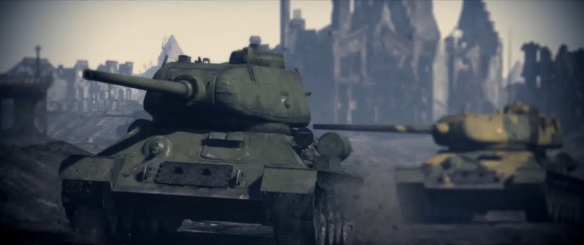 战争动画，战火硝烟，坦克大战