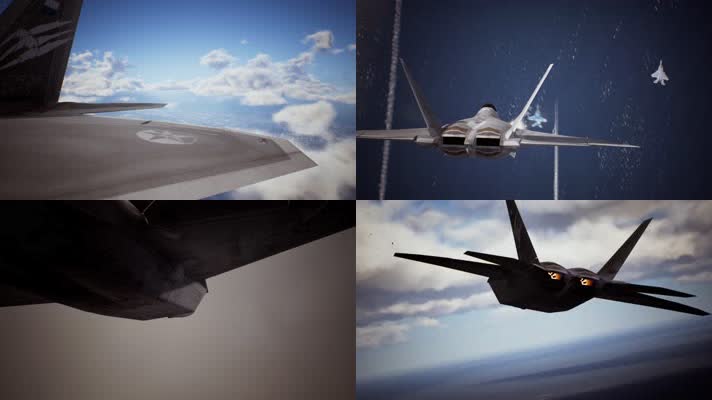 战争动画，隐形战斗机，隐形战机