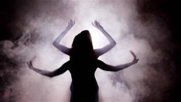 美女跳舞，性感美女，跳舞舞蹈剪影