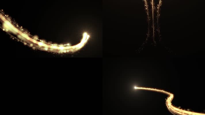 拖尾转场粒子光线 AE模板