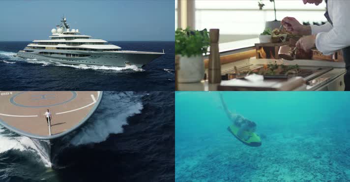 海边度假，私人游艇，吃喝玩乐