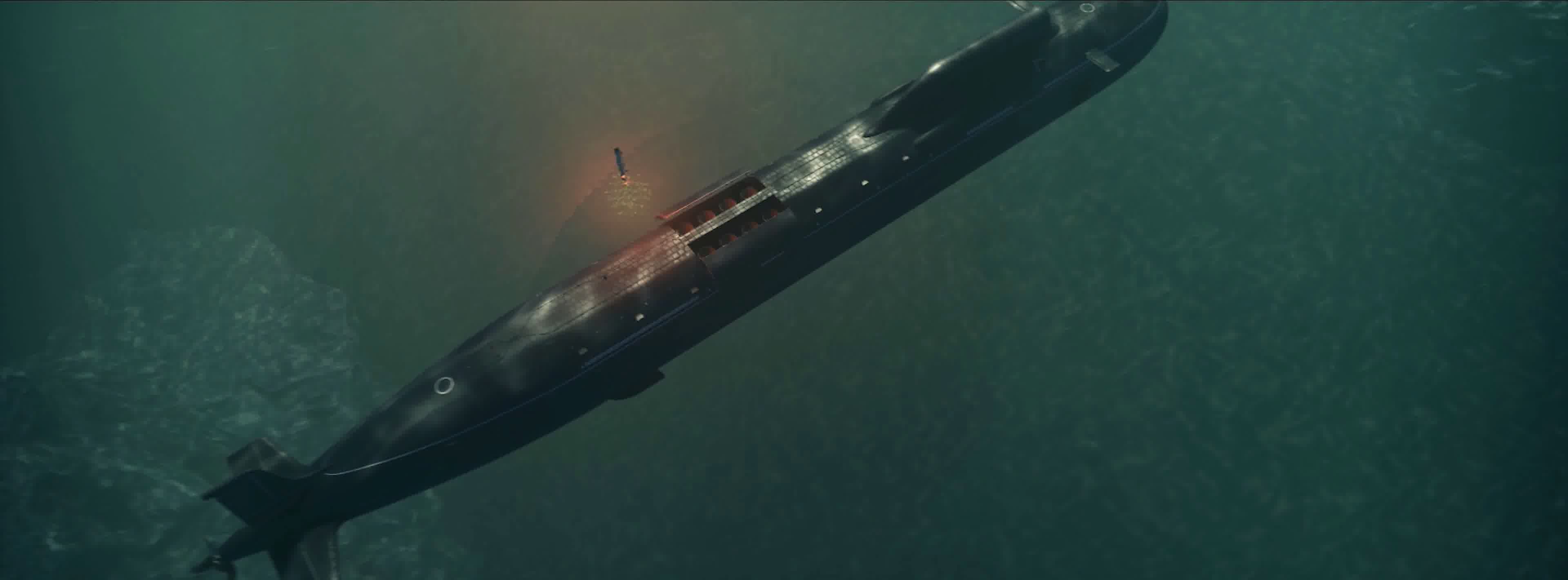 战争动画，核动力潜水艇，战略核潜艇