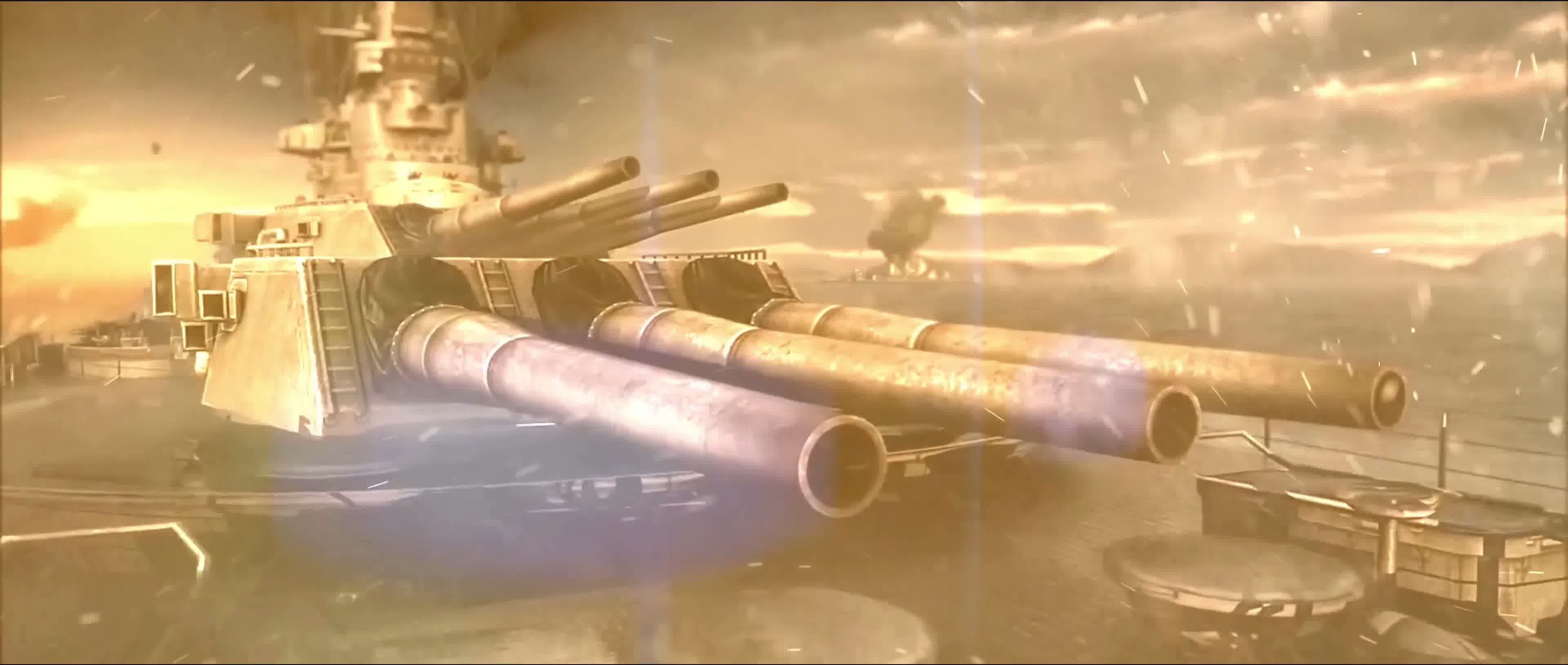 战争动画，战机军舰，激烈海战