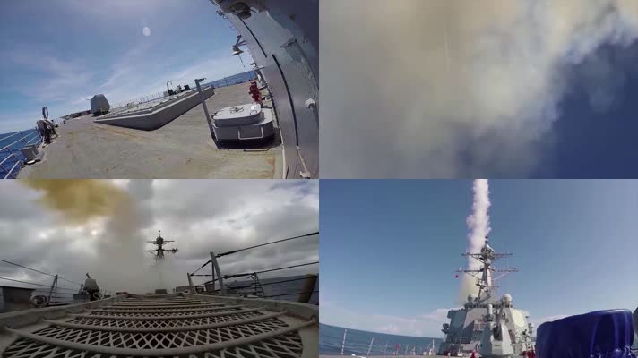 军事实拍，军舰垂直发射