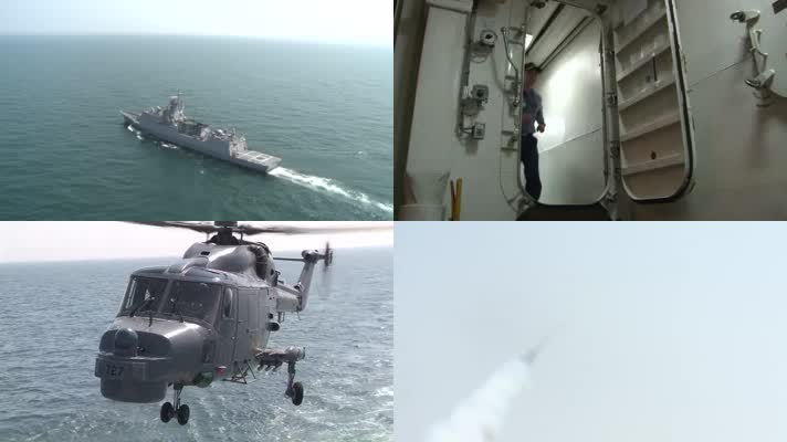 军事实拍，海军军演，武器发射