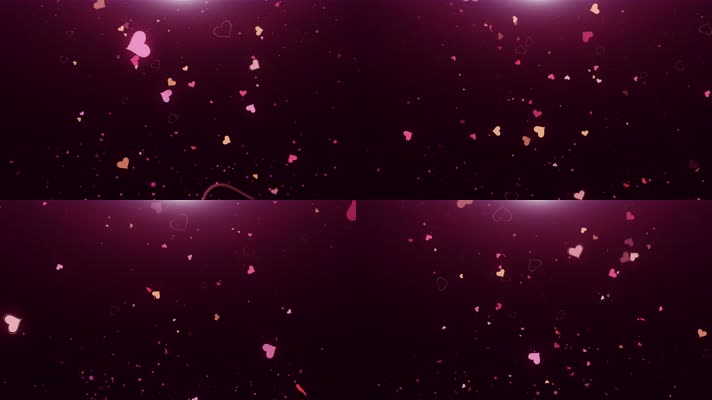 【4k】浪漫爱心婚礼背景