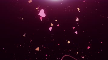 【4k】浪漫爱心婚礼背景