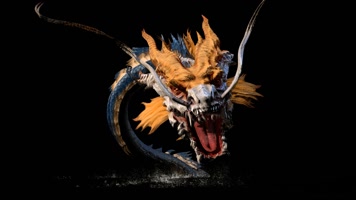 中国龙透明alpha透明通道