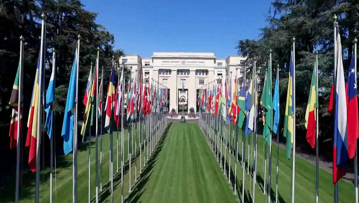 纽约联合国总部大楼会场标志多角度素材