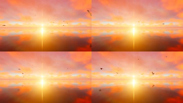 镜面湖水海水天鹅海鸥01