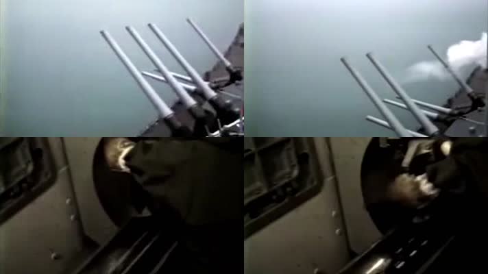 海湾战争美军发射战斧巡航飞弹1991年