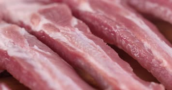 剁排骨红烧排骨小排精排肉排4K