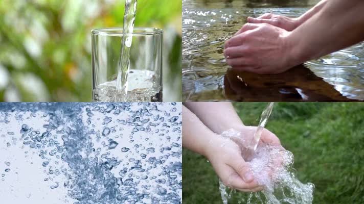 倒水-水资源-纯净水-喝水