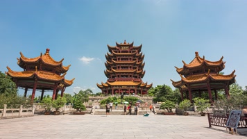 6k武汉黄鹤楼延时摄影