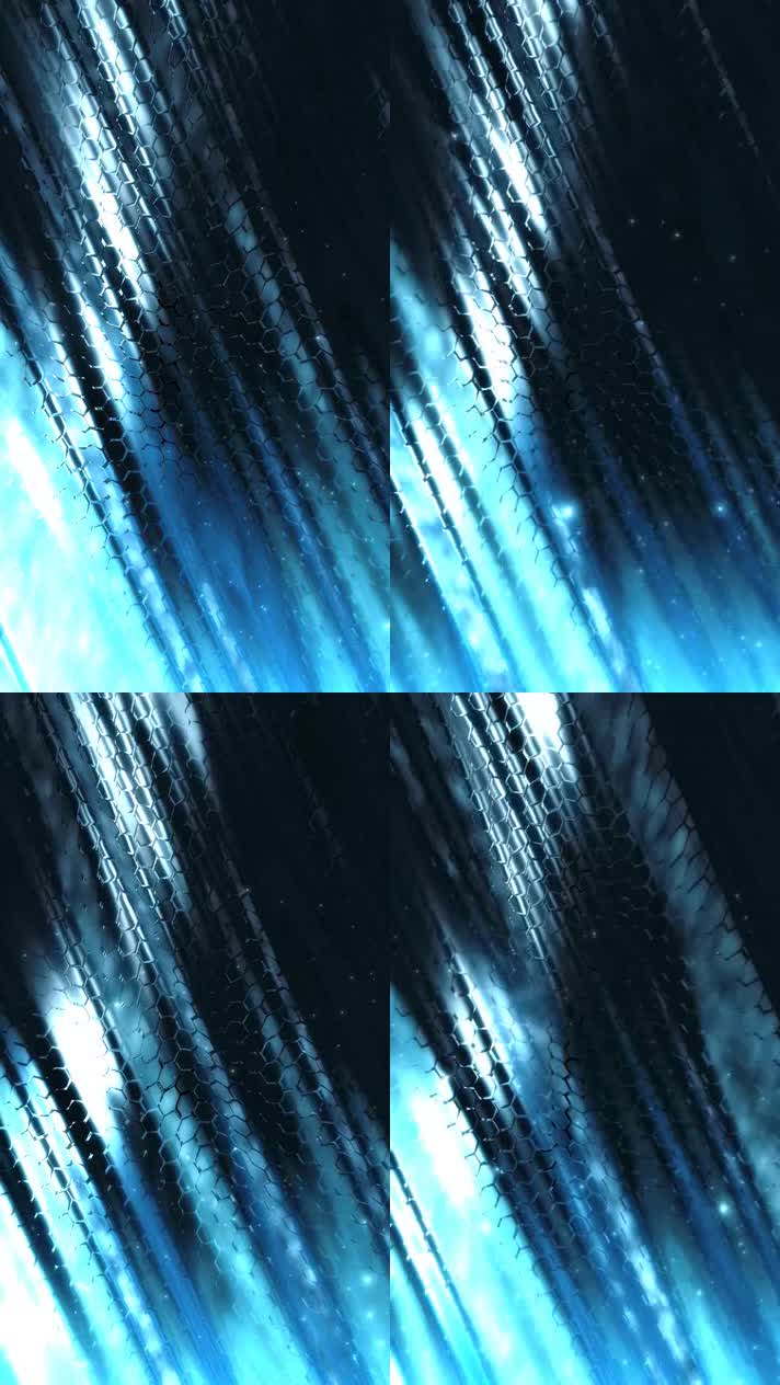 蓝色线条旋转 ，点线流动