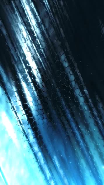 蓝色线条旋转 ，点线流动