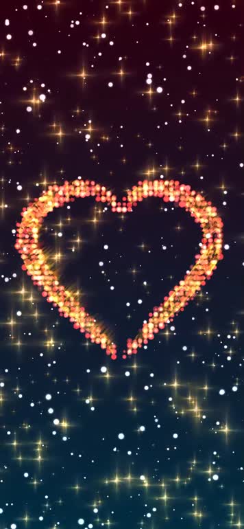 粒子爱心，屏幕背景