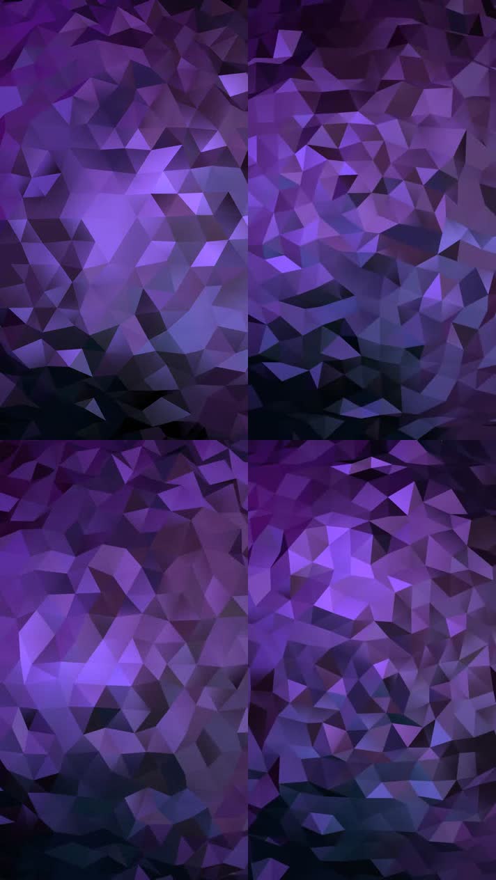 炫彩低面体波动，手机坚版