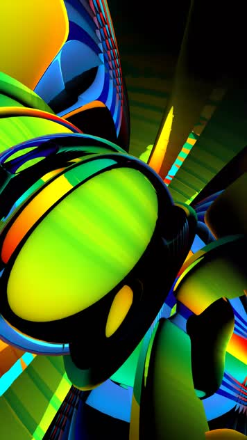 迷幻宇宙，螺旋漩涡扩散三维旋转迷幻