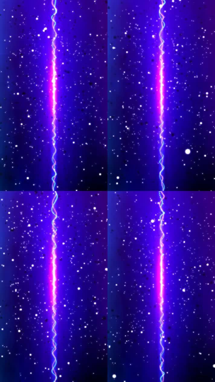 星空星云宇宙，粒子发光闪烁 ，太空分割线