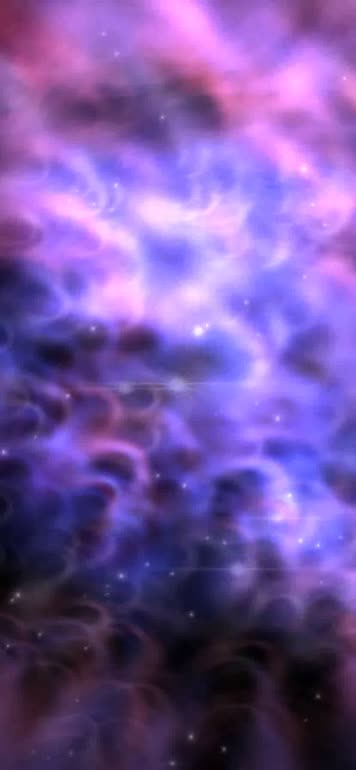 星空星云宇宙，粒子发光闪烁 