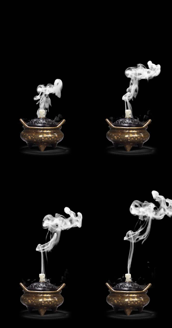 4K透明通道焚香炉