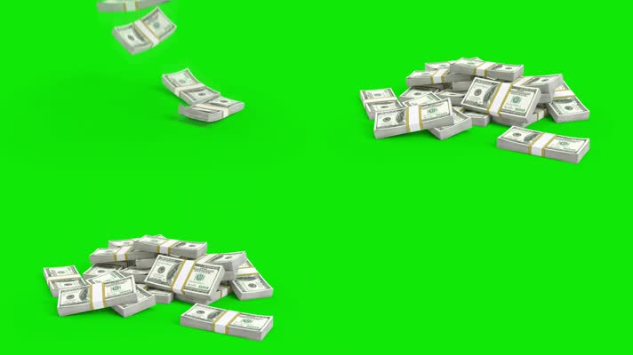 绿幕视频素材美元