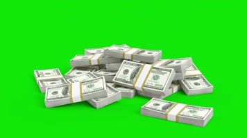 绿幕视频素材美元