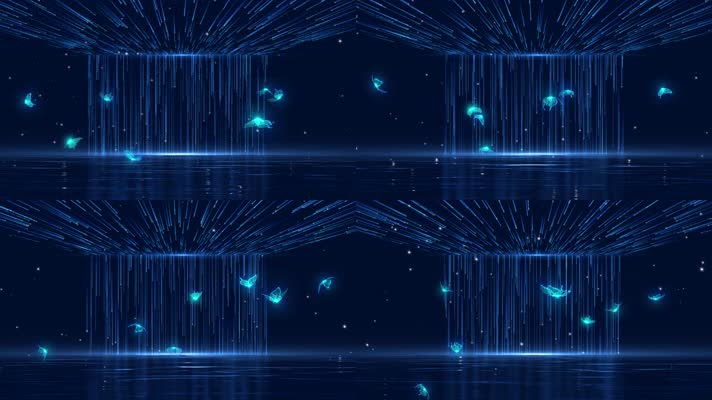 4K梦幻蝴蝶舞台循环  4K梦幻蝴蝶舞台循环