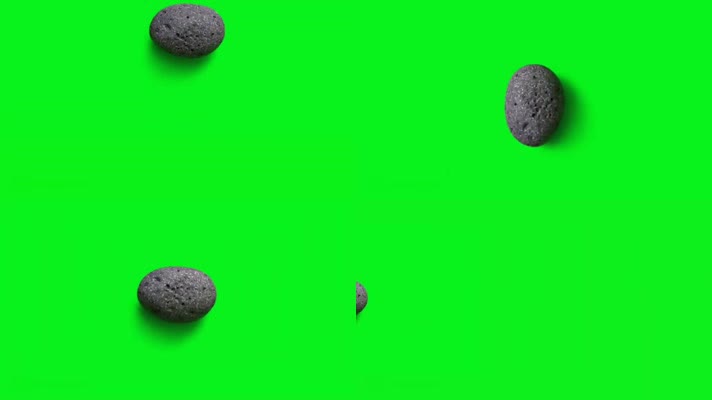 绿幕视频素材石头