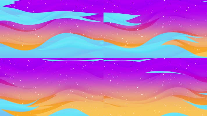 彩色绚丽，天空动画