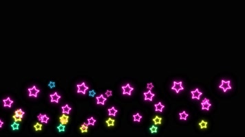 天幕彩色，星星上升