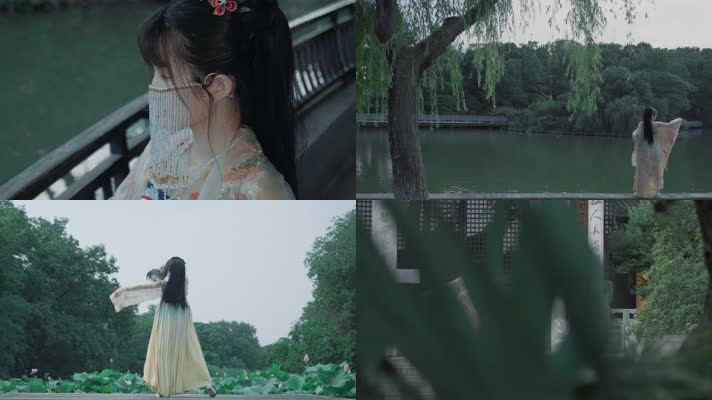 古风舞蹈-唯美动作-汉服美女
